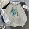 Mens Hoodies Sweatshirts Anime Hoodie Japanese Cartoon Totoro Hoodies unisex kawaii Miyazaki Hayao Studio Ghibli Streetwear Harajuku Grey Sweatshirts 230224