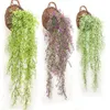 Dekorativa blommor 83 cm konstgjorda falska sidenblomma Vine Garden Hanging Garland Plant Green Plants Home Wall Wedding Party Decor