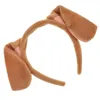 Dog Apparel Ears Headband Ear Costume Puppy Animal Hairband Hair Party Headbands Kids Halloween Headdress Cosplay Hoop Cartoon Brown