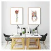 Anatomie canvas schilderen Tandarts Geschenk Afbeelding Medische muur Art Aquarel Afdrukken KLINIC WAART Decor Deelapparatuur Poster Tanden Woo