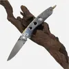 1Pcs H2372 Folding Blade Knife 420C Satin Blade Three Holes Stainless Steel Handle Outdoor EDC Pocket Folder Knives