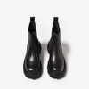 Bot platform kadınlar gerçek deri ayak bileği uzunluğu yuvarlak ayak parmağı strech kumaş gündelik sonbahar bayan ayakkabıları el yapımı 04486f