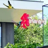 Andere Vogelzubehör Feede Blumendesign Hängender Kolibri-Futterspender Garten Outdoor Kunststoff Eisenhaken Haustier