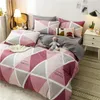 Bedding Sets Set Plaid Bed Duvet 240X220 King Size Quilt Cover With Pillowcase Nordic Modern Room