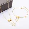 Anklets koreansk stil Fresh Frosted Fjäril Anklet Kvinnlig Tassel Chain Elegant Lady Luxury Temperament Fotillbehör