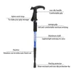 Trekking Poles Vilead Nordic Walking Stick Justerbar infällbar försvar Cane Outdoor Portable Travel vandring Trekking Poles 2 PCS 50105CM J230224