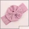 Saç Aksesuarları Çocuklar Kızlar Büyük Bow Headwrap Band Bebek Kız Pamuk Kafa Bantları Bebek Bebekler Moda Saç Bantları Güzel Dhzpj