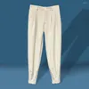 Pantaloni da uomo Pantaloni casual da uomo Chiusura lampo Piede con chiusura a zip Vita media Tasche laterali Taglio corto Tutto fiammifero Sottile Traspirante Harem Per Feste