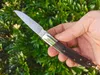 1st H2377 Pocket Folding Blade Knife 67 Layers VG10 Damascus Steel Blade Ebony Wtih Brass Handle Outdoor Camping Handing EDC Mapp Knives