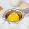 LMETJMA Separatore di uova Separatore di tuorlo d'uovo in acciaio inossidabile Separatore di uova per uso alimentare Filtro di tuorlo d'uovo Filtro Utensili da cucina KC0079