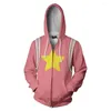 Sweats à capuche pour hommes Anime Steven Universe Hoodie Zipper Up Sweat Manteau Veste Pullover