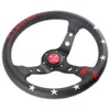 VERTEX 7 Stars 330mm jdm Racing Black Genuine Leather Drift Sport Steering Wheel
