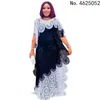 Ubrania etniczne Afrykańskie sukienki dla kobiet wiosna jesień Afrykańskie kobiety o Neck poliester długi sukienka dashiki afrykańskie ubrania kobiety 230223