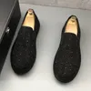 이탈리아 디자이너 벨벳 파티 드레스 드레스 웨딩 신발 흡연 슬리퍼 패션 플랫 스니커 둥근 발가락 두꺼운 바닥 사업 레저 워킹 로퍼