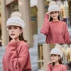 Berets Long Lasting Fashion Special Integrated Knitted Hat Solid Color Balaclava Non-shrink For Casual