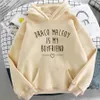 Sweats à capuche pour femmes Sweatshirts Draco Malfoy est mon petit ami Lettre Imprimer Hoodie Femmes Vert Casual Sudaderas Mode Harajuku À Capuche 230224