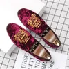 New Shoes Men Suede Leather Moccasins Mens Casual Embroidered Oxfords Loafers Man Shoes Party Driving Flats 1h68