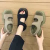 Sandaler Summer Womens Sandals 2023 Gladiator Shoes Chunky Heel Platform Comfy Female Pumpar Casual Retro Square Peeptoe Designer Sandaler Z0224