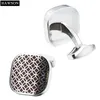 Mens Cuff Links Square Enamel Cufflinks Fashion Wedding Dress Jewelry Best Gift