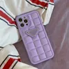 Designer Triangle Mobiltelefonfodral f￶r iPhone 14 14Pro 13 13Pro 12 Pro Max 11 X Xs XR Square Back Decoration Case Sock Proof Cover