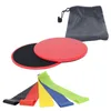 Accessories Resistance Bands 5 Exercise & Gliding Discs Core Slidersfor Abdominal&Full Body Workout Use On Carpet Or Hardwood Floors