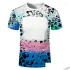 Мужские футболки Мужские футболки летние сублимация пустые Uni adt Kids Polyester Bleach Tshir