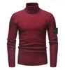 Steinjacke Herren Tops Autumn Slim Fit Pullover warm Herbst Rollkragenpullover Schwarzer Pullover Frauen -Baumwoll -Strick -Pullover -Pulloverjacke Pullover