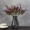 Fiori decorativi Fiore di Koko Foglie di eucalipto Vegetazione artificiale Faccia finta Dollaro d'argento Foglia Rami di piante Festa di nozze Autunno Casa