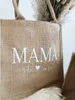 Shopping Bags Personalized Jute Bag for Mom and Child Mother's Day Gift Beach Bags Tote Bag Bridesmaid Bag Junior Bag Jute Tote Bag 230223