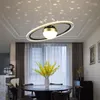 Hängslampor moderna lampor för matsal sovrum restaurangdekor el gyllene ledande lampa fixtur dislokation kul lampskärm