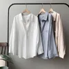Kadın Bluzlar Gömlekler Bgteever Minimalist Gevşek Beyaz Kadınlar Turnot Yaka Katı Kadın Tops İlkbahar Yaz 230224