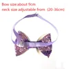 Dog Apparel 30/50pcs Shining Sequins Bow Tie Pet Products Accessories Bowtie Cute Cat Holiday Supplies