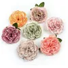 Couronnes de fleurs décoratives 5 pièces 8CM grande pivoine fleur artificielle pivoines en soie de haute qualité pour la décoration de la maison de mariage bricolage couronne cadeau Cl