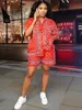 Ethnische Kleidung 2-teilige Sets Afrikanische Sets für Frauen Afrikanischer Druck Elastische Bazin Baggy Shorts Rock-Stil Dashiki Berühmter Anzug Dame Outfits 230223