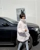 女性用ジャケットウィンターコート韓国スタイルの女性ファッション長いウールスリムハイカラー毛皮服暖かいカジュアルパッド入り服230223