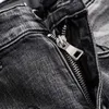 Denim Amirres Jeans Designer Hosen Mann Amr Trend neue hellgraue Jeans waschen heißes Stempeln Graffiti machen alte schlanke kleine Hosen mit geradem Bein Jugendtrend S223