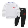 Kinderkleding Sets afdrukken Sweatshirt Tops en broekpak Spring herfst kinderkleding jongens meisjeskleding set