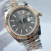 Mens Watch Designer Lüks Otomatik Hareket Saatleri Gül Altın Boyut 41mm 904L Paslanmaz Çelik Kayış Su geçirmez Orologio.