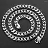 Catene 11mm Cuban Curb Link Chain Collana in acciaio inossidabile 316L per uomo Ragazzi Oro argento Colore 24/30 pollici Gioielli Regali LHN119