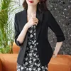 Ternos femininos moda branco preto blazer feminino negócios senhoras jaqueta trabalho roupas femininas uniformes de escritório estilos