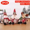 ديكورات عيد الميلاد العام 2023 عيد الميلاد ديكور زخرفة الرنة الثلج Santa Claus دافعة Doll Merry