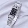 Women's Fashion Watch Dial Reversible Design Star Dial Set med diamanter aldrig tuff vattentät klocka