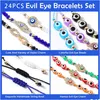 Andra konst och hantverk Charmarmband L 36/ Evil Eye Pack Mexikanska armlets Set Ojo Armband Protection Amen Anklets smycken gåva för DH0YL