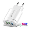 USB Ladegerät Quick Charge 3,0 2 Port QC4.0 LED Licht Adapter Schnelle Lade Für Samsung Xiaomi Huawei Tablet Smartphone