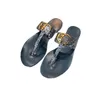 2023 kapcie dla kobiet mężczyzna Lady projektant mody slajdy mężczyźni kobieta platforma mieszkania dna gumowe skórzane sandały letnie buty na plażę suwaki 001