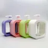 Förvaringsflaskor 500 ml påfyllningsbar lotion tvål dispenser press pump flask schampo duschgel flytande behållare miljövänligt husdjur