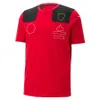 F1 Team Driver T-Shirt 2023 New Season Red Racing Clothing Summer Summer بأكمام قصيرة بالتجفيف السريع تخصيص الرجال 287 ج