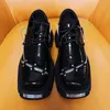 Martin Shoes Stile britannico Nero Altezza crescente Scarpe da palco da uomo Scarpe eleganti da abito formale