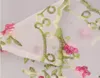 Curtain Pink Embroidery Flower Hollow Sheer Pastoral Style Kitchen Cafe Decorative Tube Short Curtains Semi-shade Window