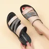 Summer Sandals Women Slippers Woman Genuine Leather Wedge Comfortable Female Footwear Beach Women's 41300 's